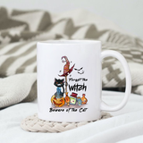 Forget the Witch Beware of the Cat sublimation design, png for sublimation, Retro Halloween design, Halloween styles