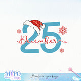 25 December sublimation design, png for sublimation, Winter PNG, Seasons vibes PNG