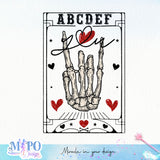 ABCDEF YOU sublimation design