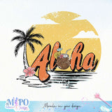 Aloha beaches Hawaii sublimation design, png for sublimation, Summer png, Beach vibes PNG