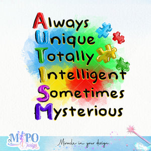 Always unique totally Intelligent sometimes mysterious sublimation