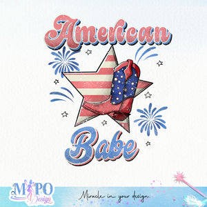 American Babe sublimation