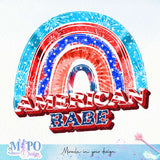 American babe sublimation design, png for sublimation, 4th Of July Png, Independence Day vibes PNG