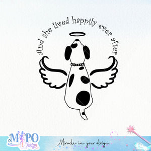 And she lived happily ever after SVG design, png for sublimation, Mother SVG, Mother's quotes SVG