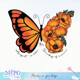 August is like the Sunday of summer Sublimation design, png for sublimation, Hobby png, Butterfly png