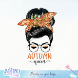 Autumn Queen sublimation design, png for sublimation, Autumn PNG, Positive vibe PNG, Autumn vibe PNG