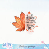 Autumn shows how beautiful it is to let things go sublimation design, png for sublimation, Autumn PNG, Positive vibe PNG, Autumn vibe PNG