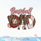 Baseball Dad sublimation design, png for sublimation, Hobbies png, Baseball png, Sport png