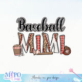 Baseball Mimi sublimation design, png for sublimation, Hobbies png, Baseball png, Sport png