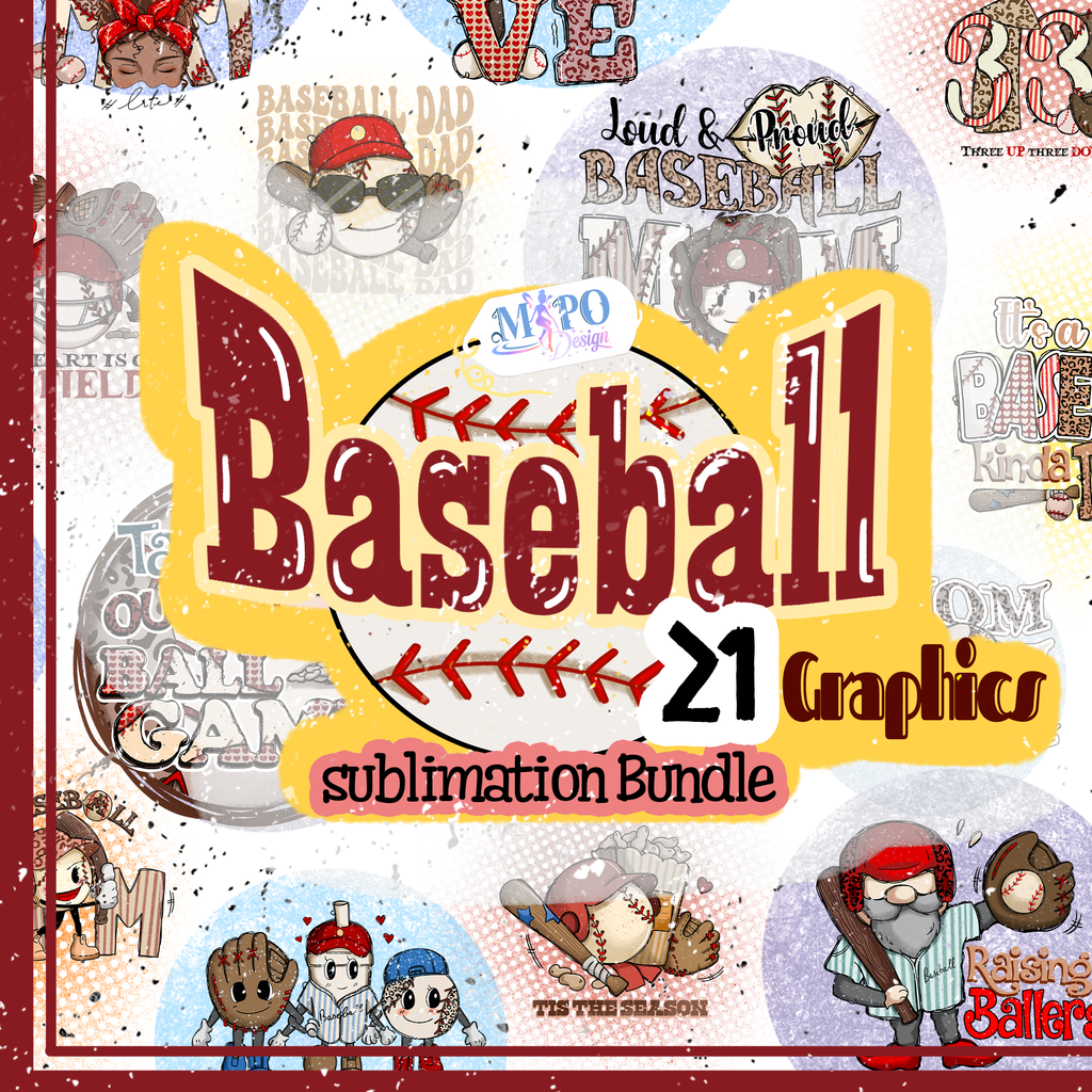 Baseball sublimation bundle design, png for sublimation, Hobbies png, –  Mipodesign
