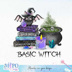 Basic Witch sublimation design, png for sublimation, Witch PNG, Halloween characters PNG