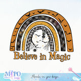 Believe in magic sublimation	 design, png for sublimation, Retro Halloween design, Halloween styles