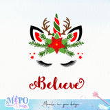 Believe sublimation design, png for sublimation, Christmas PNG, Christmas vibes PNG