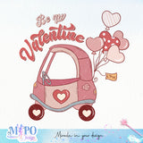 Be my Valentine sublimation design