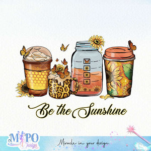 Be the sunshine sublimation design, png for sublimation, Retro sunflower PNG, hobbies vibes png