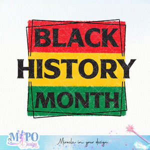 Black History Month Sublimation