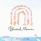 Blessed mama sublimation design, png for sublimation