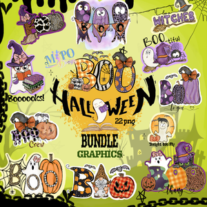 Boo Halloween png bundle,Spooky png bundle, png for sublimation, Halloween png Bundle