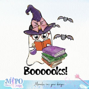 Boooooks! sublimation design, png for sublimation, Retro Halloween design, Halloween styles
