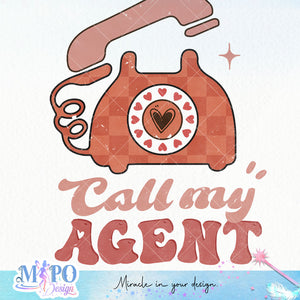 Call my agent SVG design