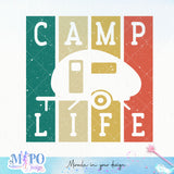 Camping life sublimation design, png for sublimation, Christmas PNG, Christmas vibes PNG