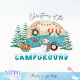 Christmas at the campground sublimation