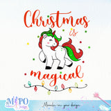 Christmas is magical sublimation design, png for sublimation, Christmas PNG, Christmas vibes PNG