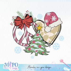 Christmas light sublimation design, png for sublimation, Christmas PNG, Retro pink christmas PNG