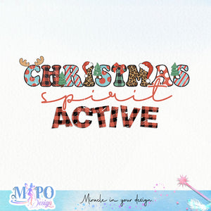 Christmas spirite active sublimation design, png for sublimation, Christmas PNG, Christmas vibes PNG