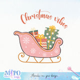 Christmas vibes SVG PNG design, png for sublimation, Christmas PNG,  Christmas SVG