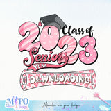 Class of 2023 seniors year Downloading sublimation design, png for sublimation, Retro School design, Senior PNG, Graduation day PNG