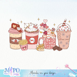 Coffee Valentine sublimation design, png for sublimation, Valentine PNG, Valentine coffee PNG