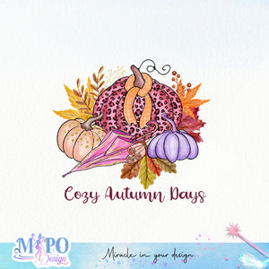 Cozy Autumn Days sublimation design, png for sublimation, Autumn PNG, Positive vibe PNG, Autumn vibe PNG