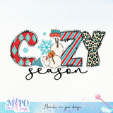 Cozy season sublimation design, png for sublimation, Winter PNG, Cozy winter vibes PNG