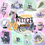 Crystal Witch png bundle,Spooky png bundle, png for sublimation, Halloween png Bundle