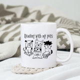  Reading with my pets SVG design, png for sublimation, Mother SVG, Mother's quotes SVG