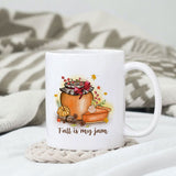 Fall is my jam sublimation design, png for sublimation, Autumn PNG, Positive vibe PNG, Autumn vibe PNG