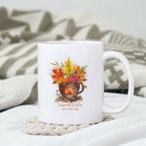 Happiness is coffee on a fall day sublimation design, png for sublimation, Autumn PNG, Positive vibe PNG, Autumn vibe PNG