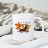 Leaves are falling sublimation design, png for sublimation, Autumn PNG, Positive vibe PNG, Autumn vibe PNG