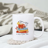 You & me and a cup of hot tea sublimation design, png for sublimation, Autumn PNG, Positive vibe PNG, Autumn vibe PNG