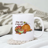 Keep calm and enjoy fall Sublimation design, png for sublimation, Autumn PNG, Positive vibe PNG, Autumn vibe PNG