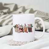 Christmas Coffee sublimation design, png for sublimation, Christmas PNG,  Christmas Animals PNG