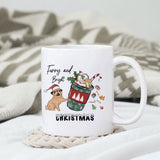 Furry and bright christmas sublimation design, png for sublimation, Christmas PNG,  Christmas Animals PNG