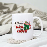 Believe sublimation design, png for sublimation, Christmas PNG, Christmas Coffee PNG