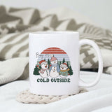 Baby it's cold outside sublimation design, png for sublimation, Christmas PNG, Retro Christmas PNG