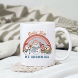 Chillin' With My Snowmies sublimation design, png for sublimation, Christmas PNG, Retro Christmas PNG