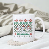 Chillin' with my snowmies sublimation design, png for sublimation, Christmas PNG,  Christmas SVG