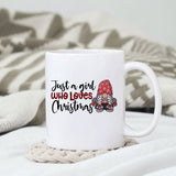 Just a girl who loves Christmas sublimation.png design, png for sublimation, Christmas PNG, Christmas vibes PNG