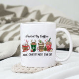 Fueled By Coffee And Christmas Cheer sublimation design, png for sublimation, Christmas PNG, Christmas vibes PNG