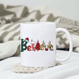 Believe sublimation design, png for sublimation, Christmas PNG, Christmas vibes PNG